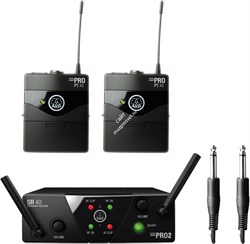 AKG WMS40 Mini2 Instrumental Set US25BD - радиосистема инструмент. с 2-мя передатч. (537.5/539.3МГц - фото 38337