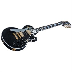 GIBSON CUSTOM LES PAUL CUSTOM EBONY LIMITED RUN электрогитара с кейсом, цвет черный. - фото 38592