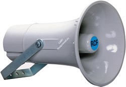 RCF HD 216/ST (13130035)  Всепогодный рупорный громкоговоритель. 20/30 Вт (20-10-5-2,5 Вт), 50-100 В, 350-15000 Гц, SPL 123 дБ, 215x300 мм, 3,2 кг, серый. - фото 41989