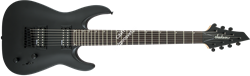 JACKSON JS22-7 DINKY SATIN BLACK семиструнная электрогитара, цвет чёрный матовый - фото 42727
