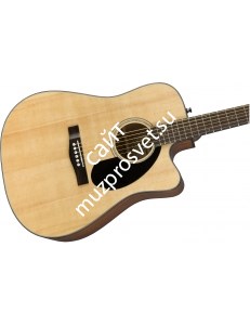 Fender CB-60SCE Bass Natural LR электроакустическая бас-гитара - фото 42935