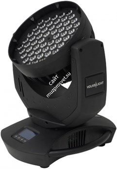 GLP VOLKSLICHT 60 Zoom RGB (black) LED moving head, 60 Luxeon rebel LEDs (R18xG21xB21), зум, строб, диммер, DMX адрес 001,180W - фото 44552