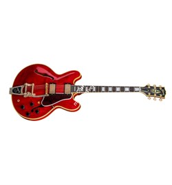 GIBSON CUSTOM The Straight-Forward Classic ES-355 Limited Release Sixties Cherry полуакустическая гитара с кейсом, цвет вишневый - фото 44699