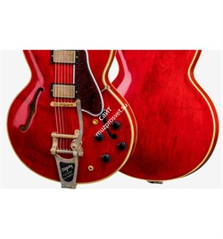 GIBSON CUSTOM The Straight-Forward Classic ES-355 Limited Release Sixties Cherry полуакустическая гитара с кейсом, цвет вишневый - фото 44700