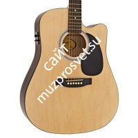 Fender Squier SA-105CE Dreadnought NAT W/Fishman Preamp электроакустическая гитара - фото 44737