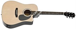 Fender Squier SA-105CE Dreadnought NAT W/Fishman Preamp электроакустическая гитара - фото 44739