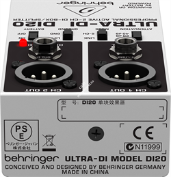Behringer DI20 2-канальный активный DI-box/ сплиттер - фото 45255