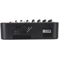 RCF L-PAD 8C  (17140030)  Микшерный пульт, 4 микрофонных входа, 3 стерео входа, 1 AUX, компрессор на 2-х микрофонных входах, 3-полосн./2-полосн. EQ, внешний БП. - фото 45425