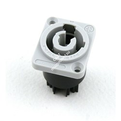 Neutrik NAC3MPB-1 панельный разъем PowerCon, гнездо, выходной (серый), 20A/250В - фото 45780
