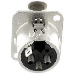 Neutrik NC3FD-L-1 панельный разъем XLR female - фото 45792