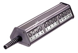 Neutrik NSB3B-20/4 распред. коробка 20 XLR female входов, 4 XLR male выхода, трапецевидная конструкция. - фото 45838