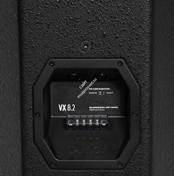 Tannoy VX 8.2 пассивная АС. Номинальная/программная/пиковая мощн. 200 / 400 / 800Вт, 8Ом 1х8" DualConcentric + доп. 8" НЧ излучатель. SPL 116дБ (продолж.), 122дБ (пик.) Диапазон 57Гц - 30кГц Дисперсия (горизонт. х вертик.) 90х90 градусов. Подключение Spea - фото 45898