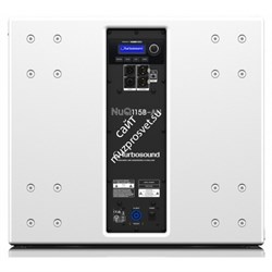 Turbosound NuQ115B-AN-WH активный сабвуфер прямого излучения, 15", усилитель 3000Вт с DSP KLARK TEKNIK, сеть ULTRANET, дисплей LCD 128x32, 20 пресетов (19 пользовательских), 45-150Гц (-3дБ), 132дБ пик, 16 точек подвеса М10, 519x579x620мм, 37кг, белый - фото 46031