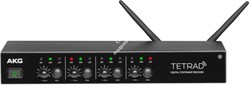 AKG DMS Tetrad Vocal Set P5 4/2 цифровая вокальная радиосистема: 4-канальный приёмник DSR Tetrad, 2 ручных передатчика DHT Tetrad P5  с динамическим капсюлем P5 - фото 48667