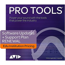 Avid Pro Tools 1-Year Software Updates + Support Plan RENEWAL Edu Institution - фото 54628