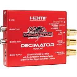 Decimator 2: 3G/HD/SD-SDI to HDMI with De-Embedded Analogue Audio - фото 55759