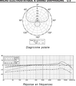BEHRINGER C-3 студийный конденсаторный микрофон с изменяемой направленностью в комплекте с держателем, ветрозащитой и кейсом - фото 59403