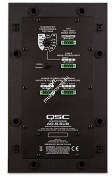 AD-S.SUB-WH / 6.5"сабвуфер с двойной катушкой, трансформатор 70/100В, белый / QSC - фото 61560