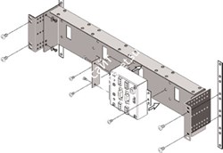 DPX-4 / набор кронштейнов для установки 4 модулей DSP-3 или DSP-4 в рэк / QSC - фото 61635