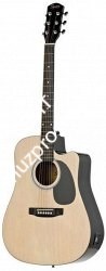 Fender Squier SA-105CE Dreadnought NAT W/Fishman Preamp электроакустическая гитара - фото 63341