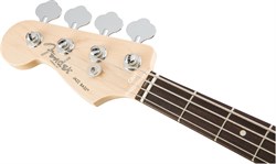 FENDER AM PRO JAZZ BASS LH RW BK бас-гитара American Pro Jazz Bass, леворукая, цвет черный, кленовая накладка грифа - фото 63569