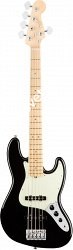 FENDER AM PRO JAZZ BASS V MN BK бас-гитара American Pro Jazz Bass V, цвет черный, кленовая накладка грифа - фото 63586