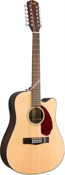 FENDER CD-140SCE-12 NAT WC электроакустическая гитара 12 струнная, топ - массив ели, цвет натуральный, с кейсом - фото 63672