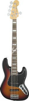 FENDER American Elite Jazz Bass® V, Ebony Fingerboard, 3-Color Sunburst бас-гитара 5 стр. цвет - 3 цветный санберст, накладка г - фото 63990