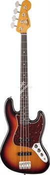 FENDER 60S JAZZ BASS PF 3TSB LACQUER бас-гитара, цвет 3-х цв. санберст, накладка грифа Пао Ферро - фото 64013