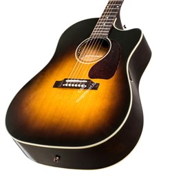 GIBSON 2018 J-45 Cutaway Vintage Sunburst гитара электроакустическая - фото 64219