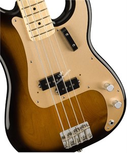 Fender American Original '50s Precision Bass®, Maple Fingerboard, 2-Color Sunburst Бас-гитара с кейсом, цвет 2х цветный санберст - фото 64775