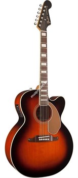 FENDER KINGMAN SCE JUM 3TS W/C Электроакустическая гитара джамбо, цвет натуральный - фото 64863