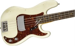 FENDER 2018 POSTMODERN BASS RW - JOURNEYMAN RELIC® - '55 DESERT TAN Бас-гитара с кейсом, цвет кремовый - фото 64902