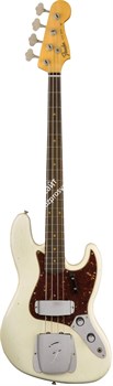 FENDER 2018 JOURNEYMAN RELIC® 1960 JAZZ BASS® - AGED OLYMPIC WHITE Бас-гитара с кейсом, цвет кремовый - фото 64931