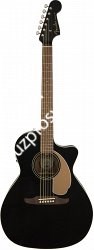 Fender Newporter Player JTB Электроакустическая гитара, цвет черный - фото 65024