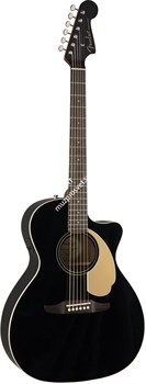 Fender Newporter Player JTB Электроакустическая гитара, цвет черный - фото 65026