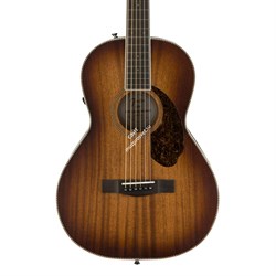 FENDER PM-2E PARLOR ALL-MAH LTD ACB электроакустическая, серия Paramount, цвет санберст (ограниченная серия) - фото 65115