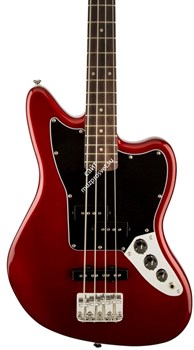 FENDER SQUIER VINTAGE MODIFIED JAGUAR BASS SPCL SS CAR бас-гитара короткомензурная, цвет красный - фото 65161