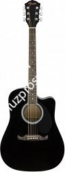 FENDER FA-125CE Dreadnought, Black электроакустическая гитара, цвет черный - фото 65189
