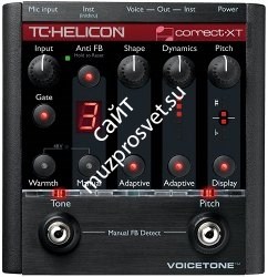 TC HELICON VoiceTone Correct XT напольная вокальная педаль эффекта коррекции тона - фото 65936