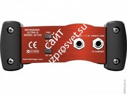 BEHRINGER GI100 гитарный активный директ бокс с переключаемой схемой имитации звучания кабинета 4 х 12' - фото 66045