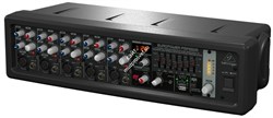 BEHRINGER PMP550M активный микшер 2х250 Вт, 5 микрофонно-линейных моновходов, процессор эффектов, вход USB-приемника радиосистем - фото 66132