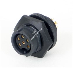 SWITCHCRAFT EN3P10F26X панельный разъем EN-3, папа, 10 пин, 26 AWG, RoHS и IP68 NEMA 250 (6P) серт. - фото 66370