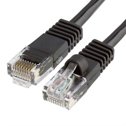 QUIK LOK ETH1004BK Ethernet кабель CAT5e, структура 7 x 0.20mm?, чёрный - фото 66591