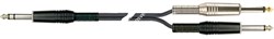 QUIK LOK STR605K-5 BK компонентный кабель, 5 метров, разъёмы Stereo Jack Male - 2 Mono Jack Male (1/4' TRS MALE - 2 1/4' MALE) - фото 66606
