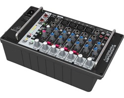 BEHRINGER PMP500MP3 микшер с усилителем, MP3-плеер, 500Вт 4 Ом, 8 каналов (4 мик./лин., 2 стерео) - фото 66860