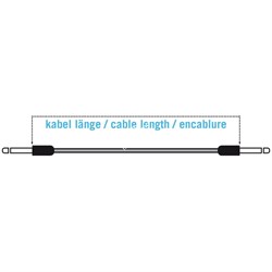 KLOTZ PP-AJJ0090 3 патч кабеля для соединения педалей, дл.90 см, разъёмы mono jack (TS) KLOTZ (угловые) - фото 67075
