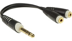 KLOTZ AYB-2 адаптер (сплиттер) stereo jack (TRS) male x 2 stereo mini jack (TRS) female - фото 67086