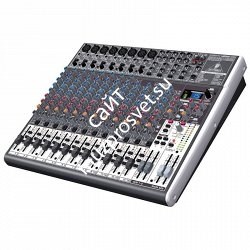 BEHRINGER QX2222USB микшер, 8 моновходов с компрессорами, 4 стерео, 3 AUX-шины, 2 подгруппы, процессор эффектов, USB - фото 67370