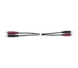 QUIK LOK AD79-2 компонентный кабель, позолоченные разъёмы 2 RCA Male - 2 RCA Male (тюльпаны), 2м - фото 67577